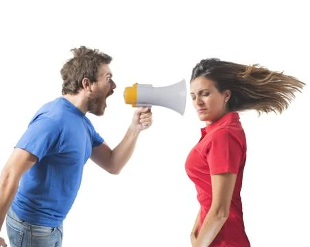Bickering couple Stock Photos
