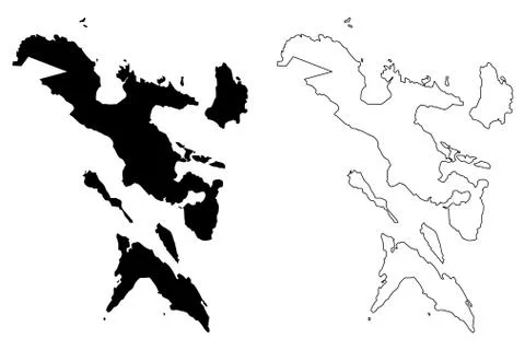 Bicol Region map vector.... Stock Illustration