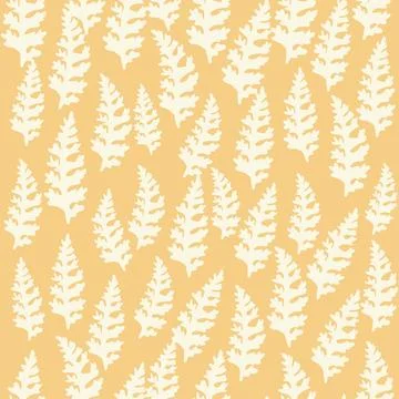 Bicolor contour silhouette seamless pattern with flowers and leaves. Abstract Illustrazione stock