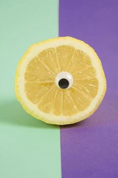 Bicolor cyclops lemon Stock Photos
