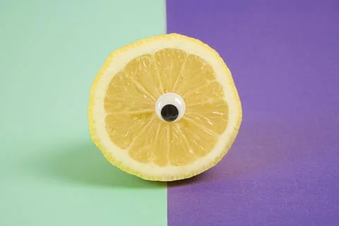 Bicolor cyclops lemon Stock Photos
