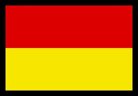 Bicolor Flag of Tamil Eelam  Red and Yellow National Symbol Representing Ta.. Stock Illustration
