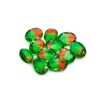 Bicolor gems Stock Photos