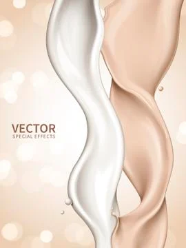 Bicolor liquid flow Illustrazione stock