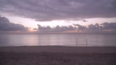 Bicolor skies At The Beach Stock Footage 170470558
