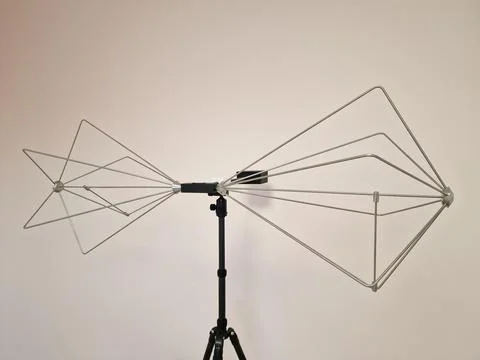 Biconical EMC antenna for precompliance testing Stock Photos