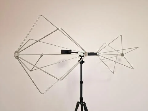 Biconical EMC antenna for precompliance testing Stock Photos