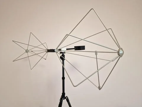 Biconical EMC antenna for precompliance testing Stock Photos