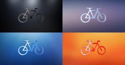 Bicycle 3d Icon Stock Footage 71730809
