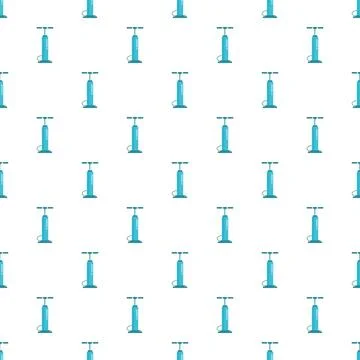 Bicycle air pump seamless pattern background illustration Illustrazione stock