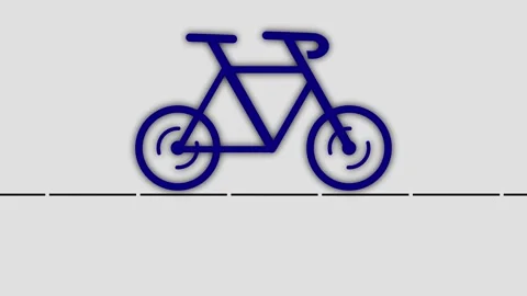 Bicycle animated video. bicycle rice concept Stock Footage 259379657