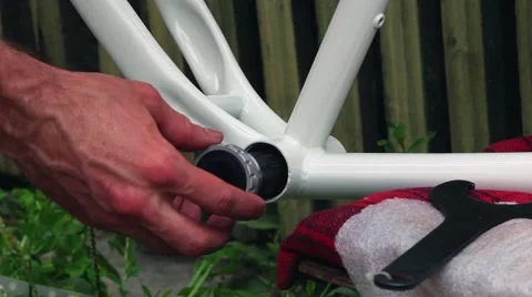 Bicycle assembly. close-up Video stock 55201203