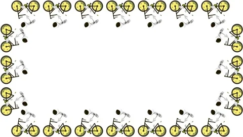 Bicycle background isolated on white in 4k video. 库存影片 145540850