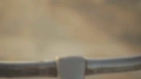 Bicycle on the beach handlebar Stock-Footage 96417892