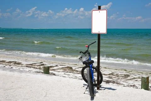 Bicycle at Beach Foto stock