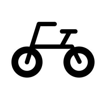 Bicycle with big tires. Vector. Stock Illustration