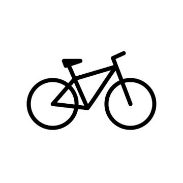 Bicycle. Bike icon vector in flat style Illustrazione stock