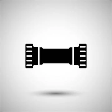 Bicycle bottom bracket. Bicycle accessories vector icon. Stockillustratie
