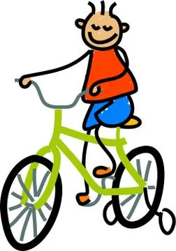 Bicycle Boy Stock-Illustration