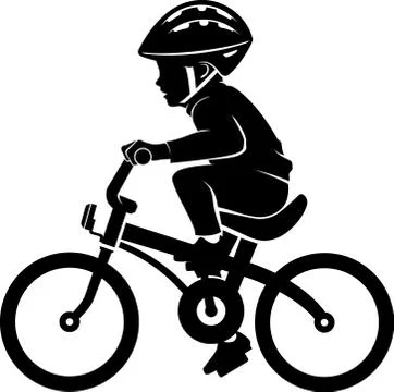 Bicycle Boy Stock Illustration