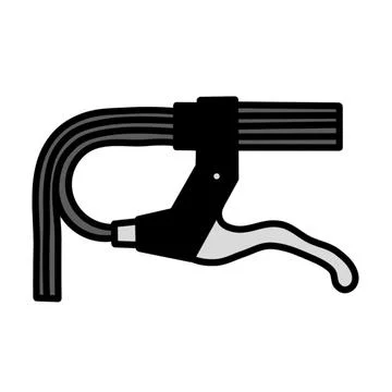 Bicycle Brake Cables And Levers Stock Illustration