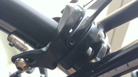 Bicycle Brake close up Stock Footage 92799203