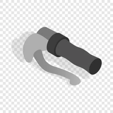 Bicycle brake isometric icon Illustration