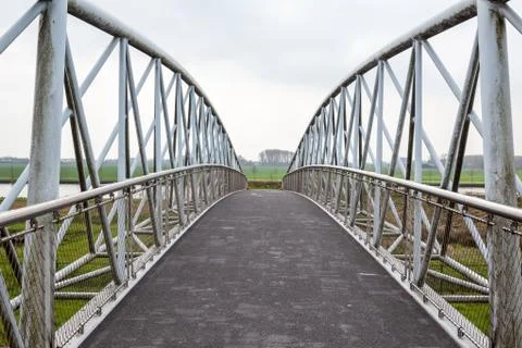 An bicycle bridge Foto stock