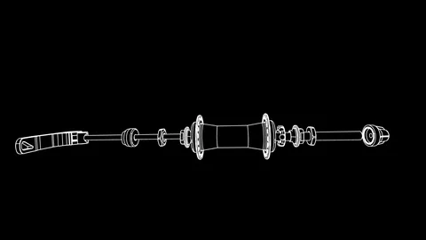 Bicycle bushing Video stock 73816475