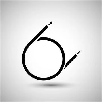 Bicycle cables. Vector icon. More Icon in set. 스톡 일러스트