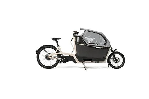 A bicycle with cargo isolated on a white background Stock Photos