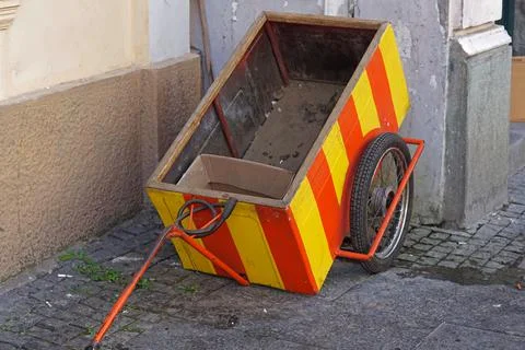 Bicycle cargo trailer Foto stock