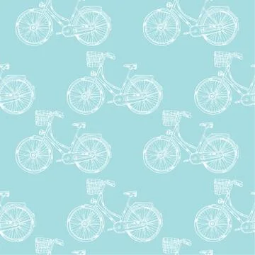 Bicycle with Cart Stock Illustration