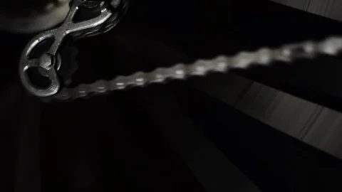 Bicycle chain on dark background 動画素材 83535121