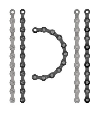 Bicycle chain design vector illustration Cartoon silhouette for bike chain on Stockillustratie