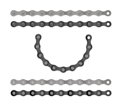 Bicycle chain design vector illustration Cartoon silhouette for bike chain on Stock Illustration