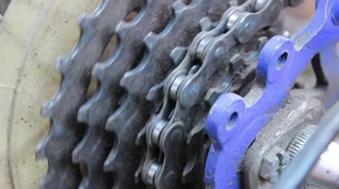 Bicycle Chain Stock-Footage 42317073