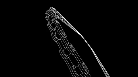 Bicycle chain Video stock 73816483