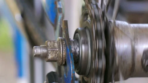 Bicycle chain Stock Footage 88907485