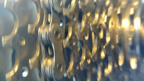 Bicycle chain Stock Footage 92799185