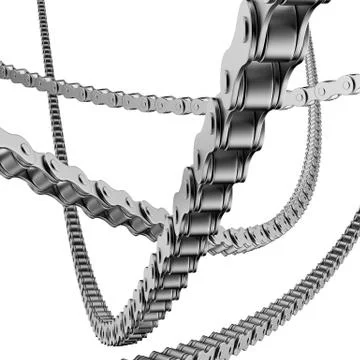 Bicycle chain 库存插图