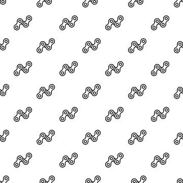 Bicycle chain links continuous pattern background イラスト素材