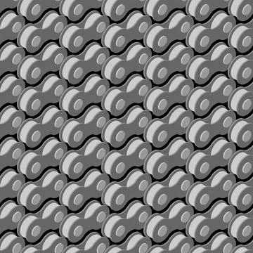 Bicycle chain pattern seamless. Vector background Illustrazione stock