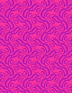 Bicycle chain pattern seamless. Vector background Illustrazione stock