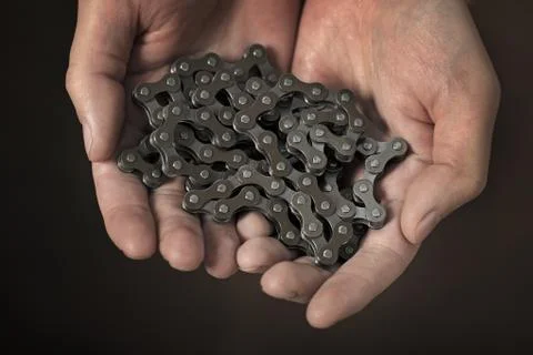 Bicycle chain Foto stock