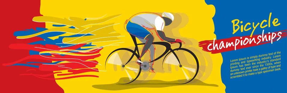 Bicycle championship vector Stock Illustration