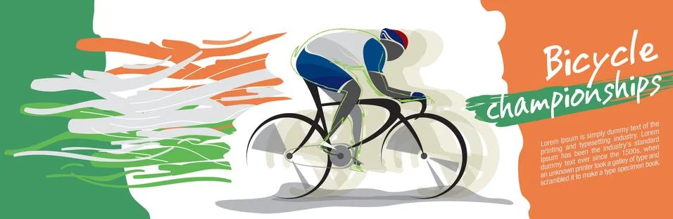 Bicycle championship vector Stock Illustration