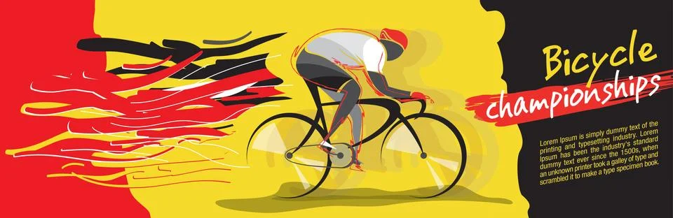 Bicycle championship vector Stock Illustration