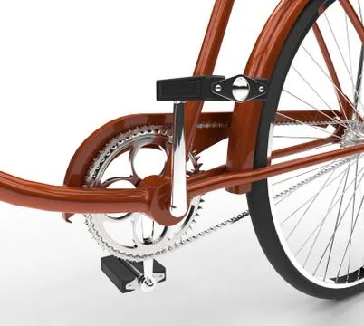 Bicycle closeup - pedals Stock Illustration