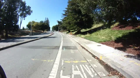 Bicycle commuting Video stock 25569427